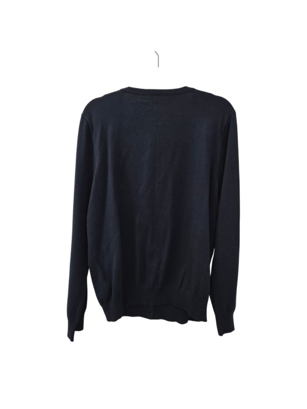 L.L. Bean Supina Cotton Blend Navy Blue Cardigan Sweater Size XL - Picture 2 of 5